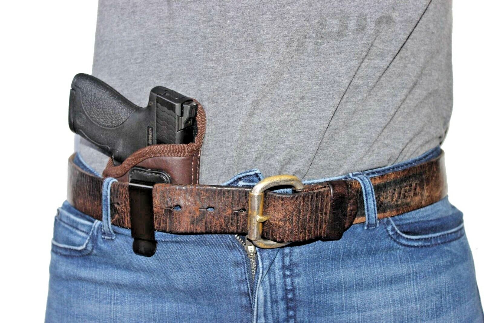 NEW BROWN IWB Soft Leather Holster Houston - You'll Forget It's On! Choose Model