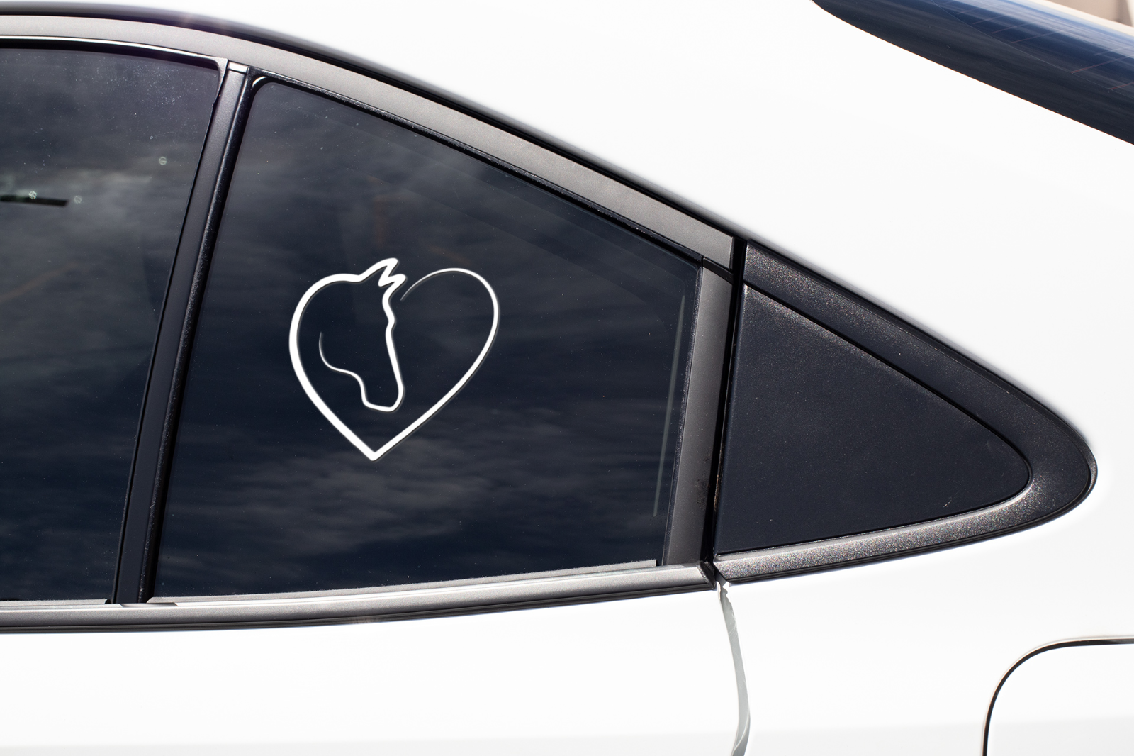 Horse Heart Love Vinyl Car Truck Decal Window Sticker Vehicle Decor - Picture 2 of 4