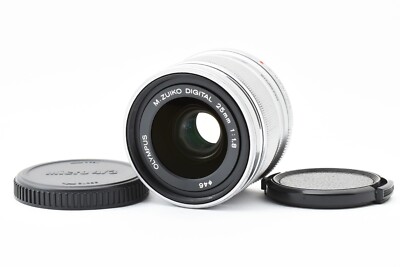 Olympus M.ZUIKO DIGITAL 25mm F/1.8 Silver w/Caps From Japan [Excellent++]