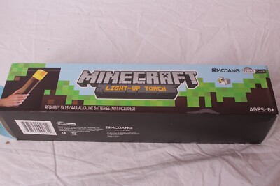 NEW THINK GEEK MOJANG Minecraft Light Up Torch Wall Hanging
