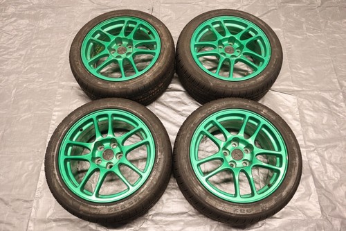 2006 MITSUBISHI LANCER EVOLUTION 9 OEM ENKEI WHEELS 17X8 +38
