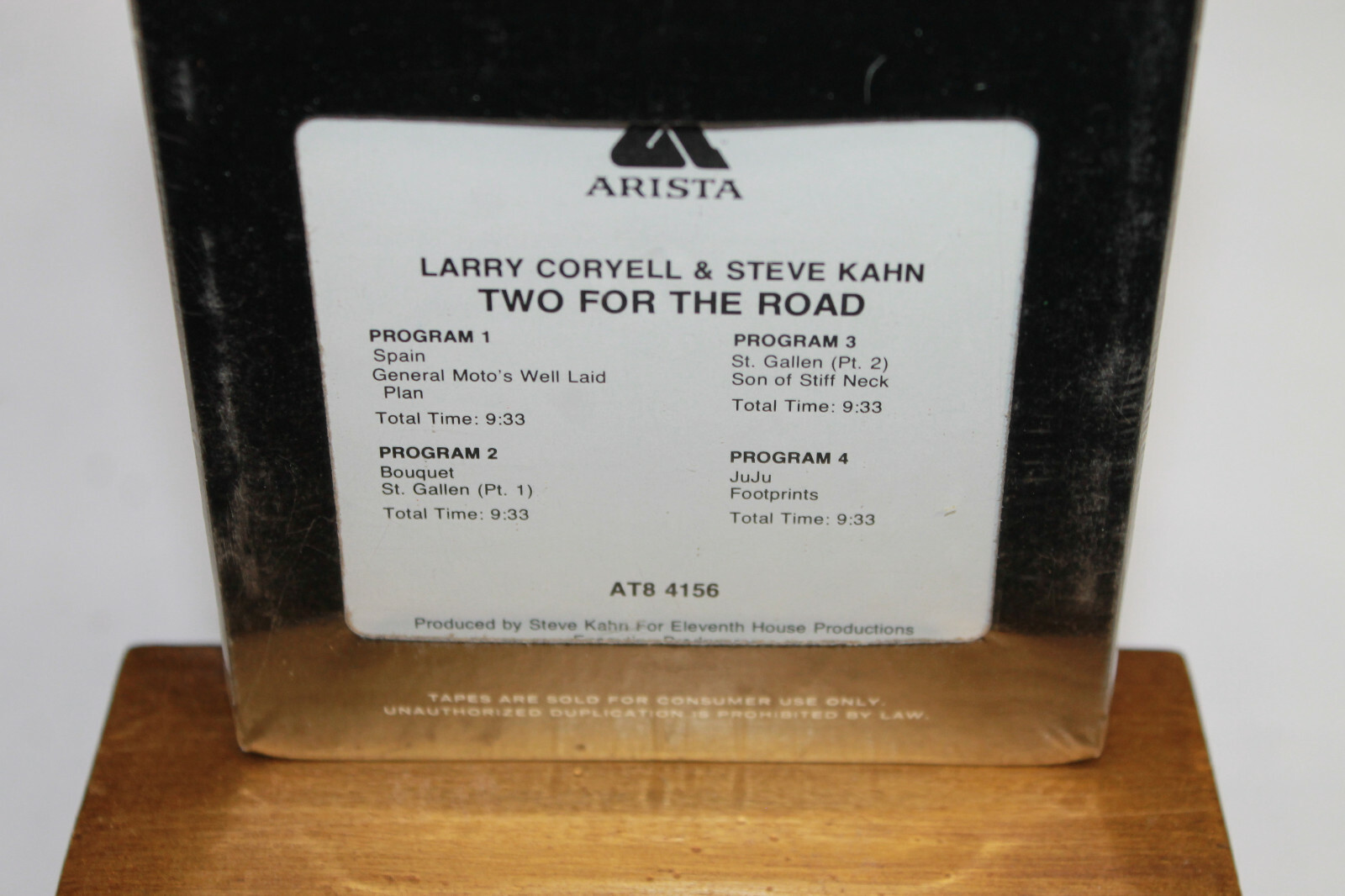 Larry Coryell & Steve Kahn Two For the Road 8 Track Factory Sealed New Old Stock