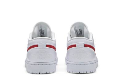 Pre-owned Jordan Air  Wmns Air  1 Low 'university Red Ao9944-161 In White/university Red