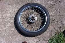 1970 or 80's? Vintage Motorcycle Tire W/Chrome Rim 18 by 3 ...