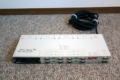 APC MASTERSWITCH Plus AP9225 Rack Mounted PDU W/ AP9606 Network Card