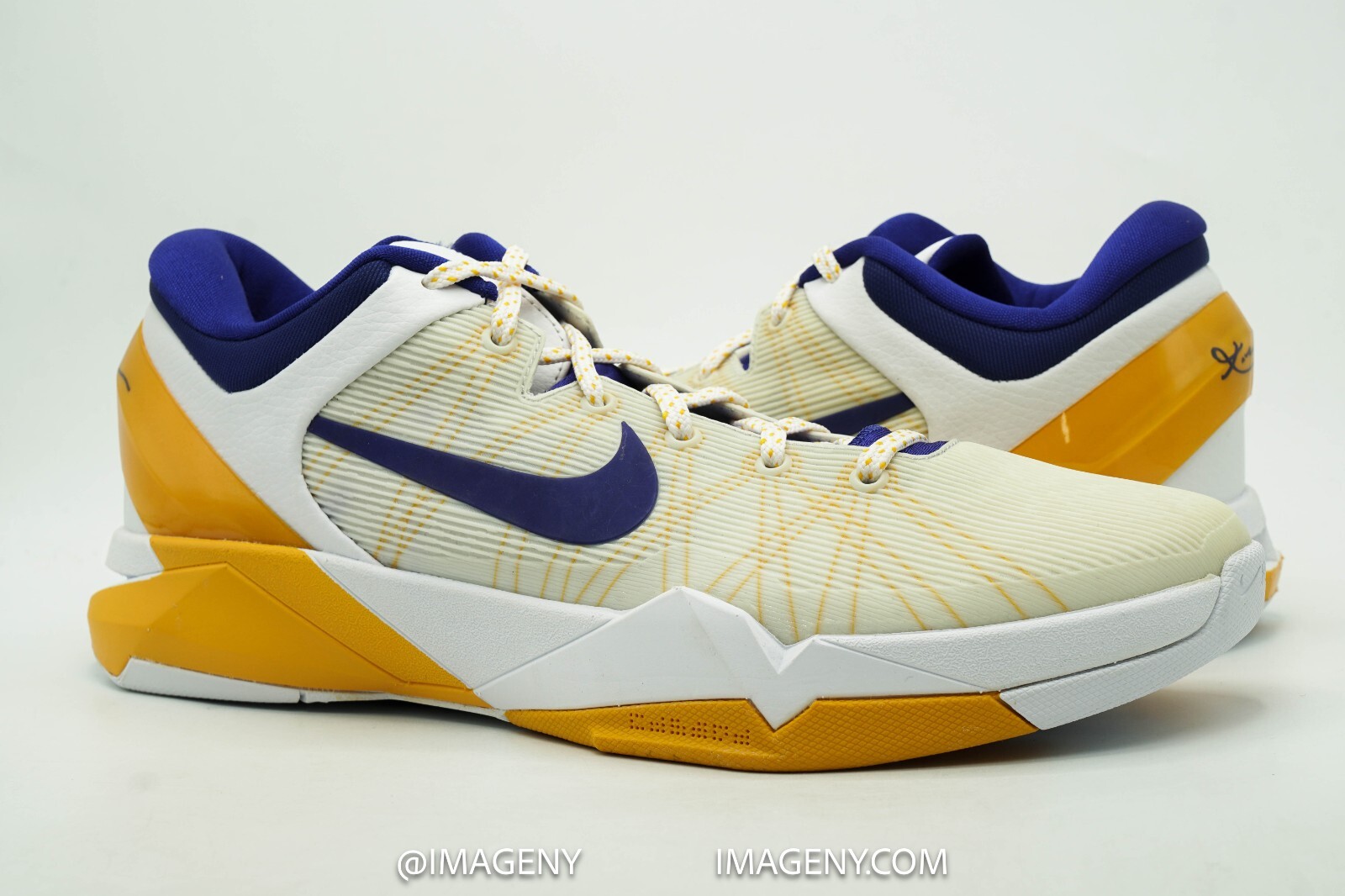 Nike NEW Mens Zoom Kobe VII 7 Supreme Black Silver Yellow US