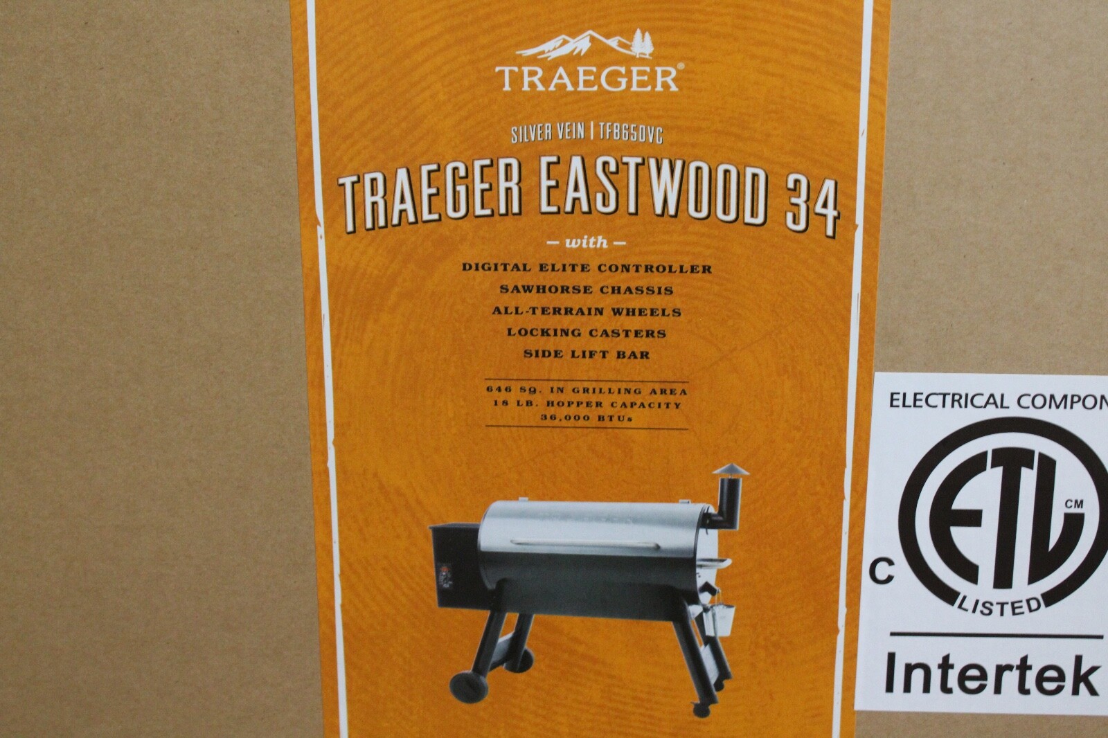 *Traeger Sale!!* Traeger Eastwood 34 Silver Vein Smoker Grill (TFB65DVC) NEW!!