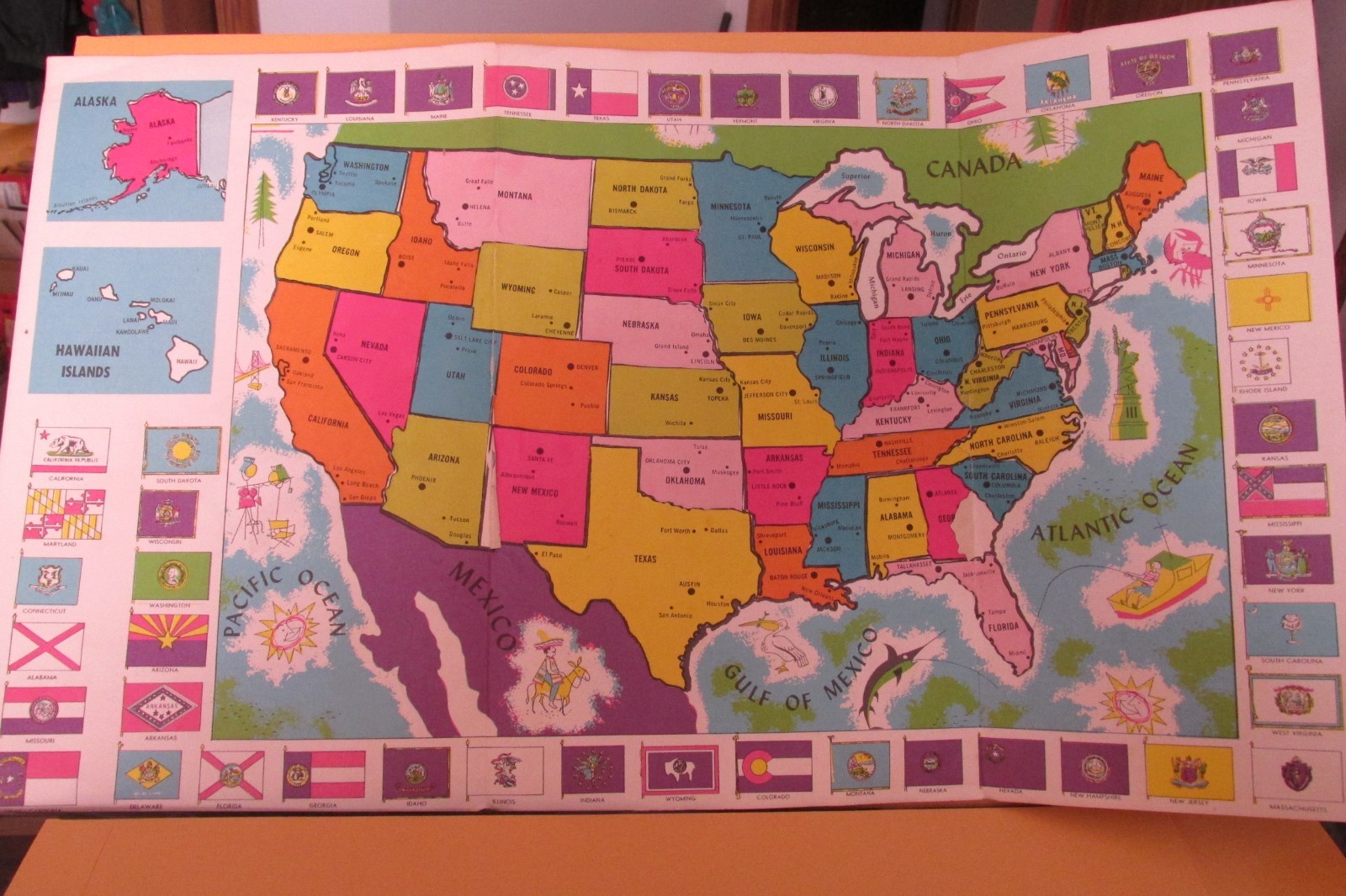 STICKER MAP OF UNITED STATES