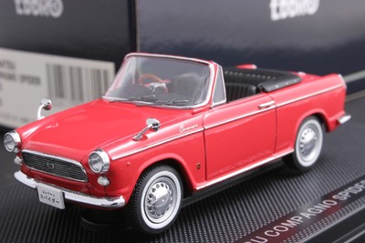 Ebbro 43714 1:43 Scale Daihatsu Compagno Spider 1965 Die Cast Model Car Red