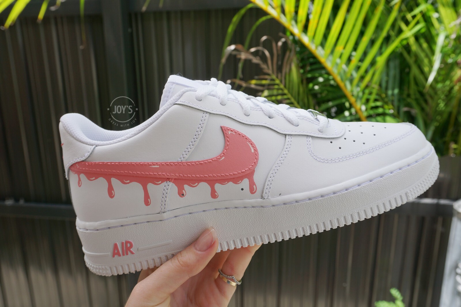 customized air force 1 pink