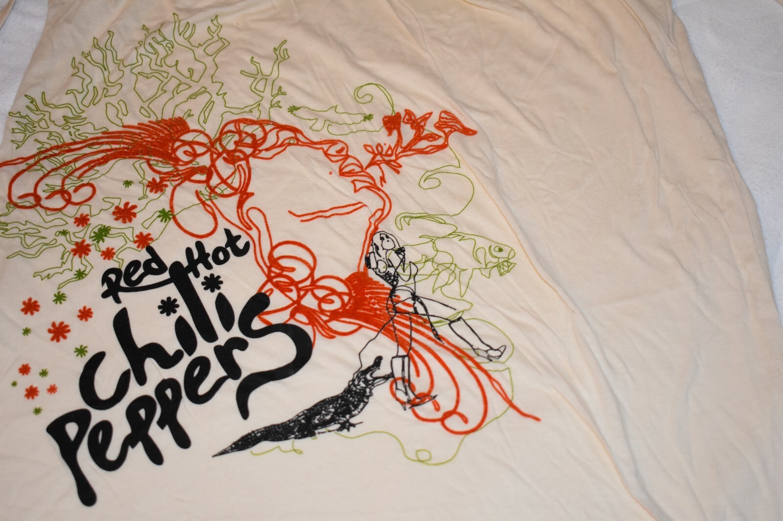 RED HOT CHILI PEPPERS Tシャツ 2007　L 2006 2007 Red Hot Chili Peppers Ladies LG tour shirt size