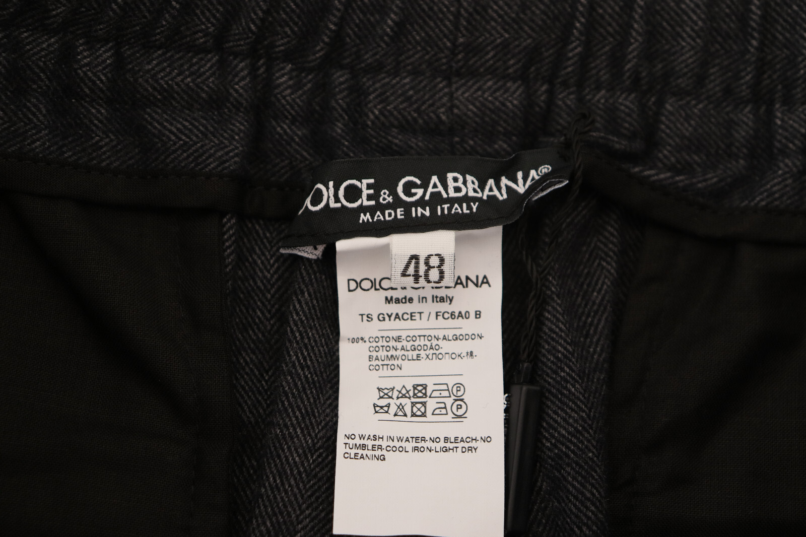 Pre-owned Dolce & Gabbana Jeans Blue Cotton Tapered Mens Denim It46 / W32 / S Rrp 900usd