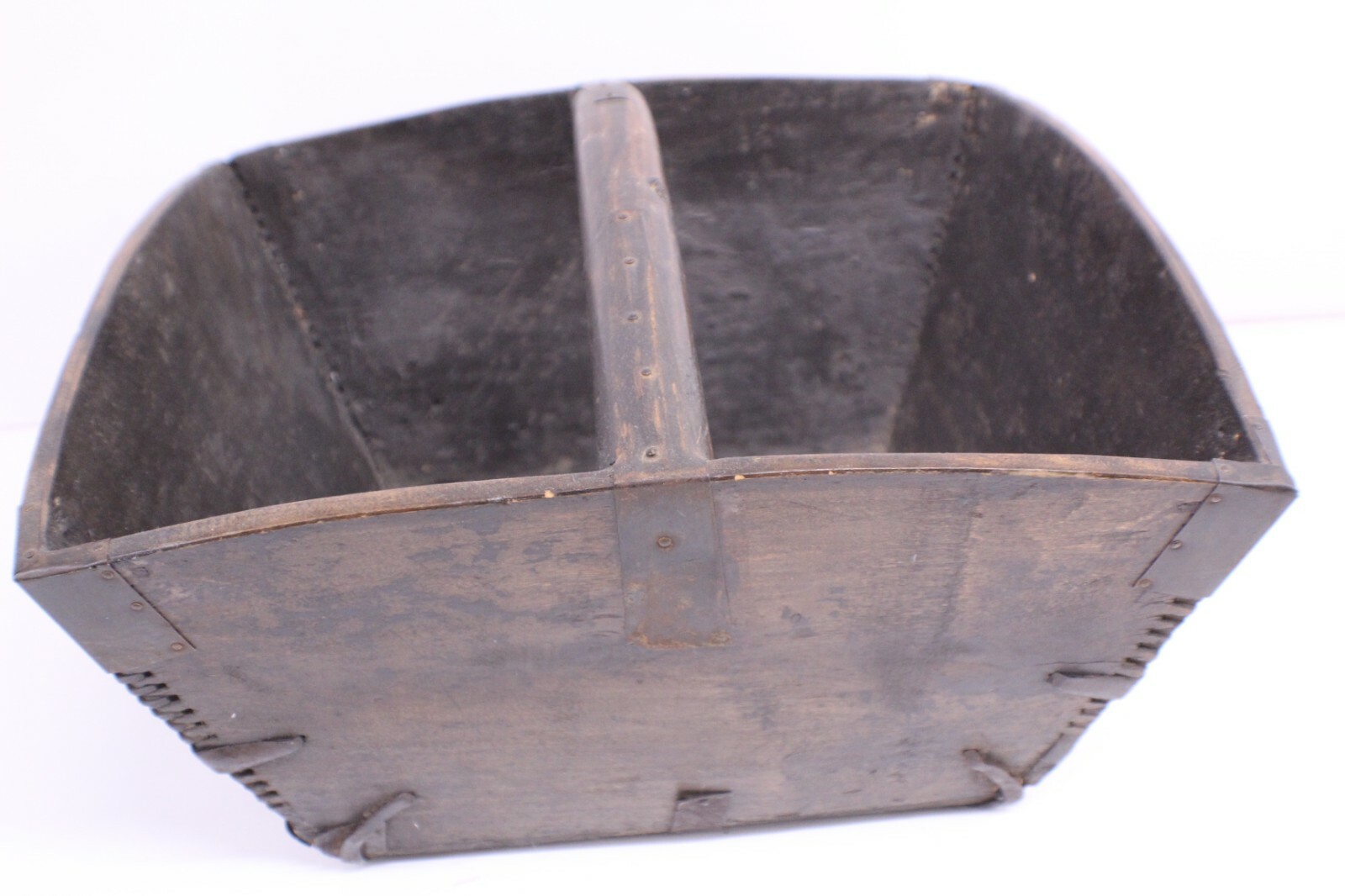 Vintage wooden rice basket