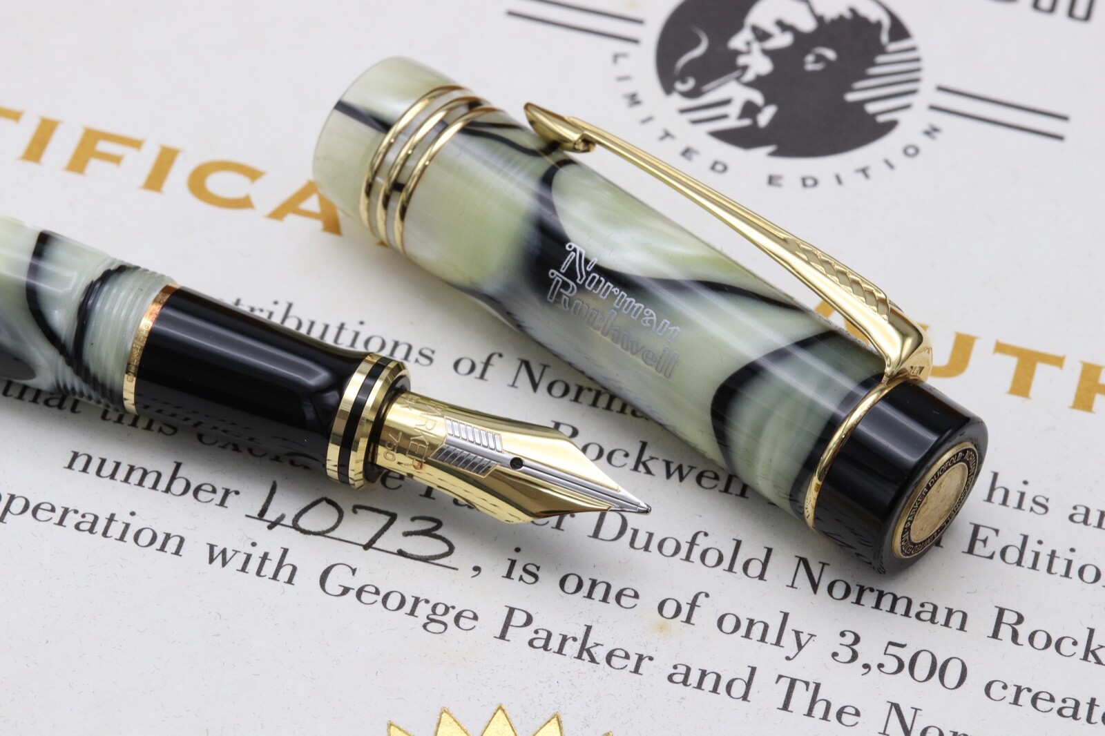 Parker Duofold Norman Rockwell Limited Edition Fountain Pen 2