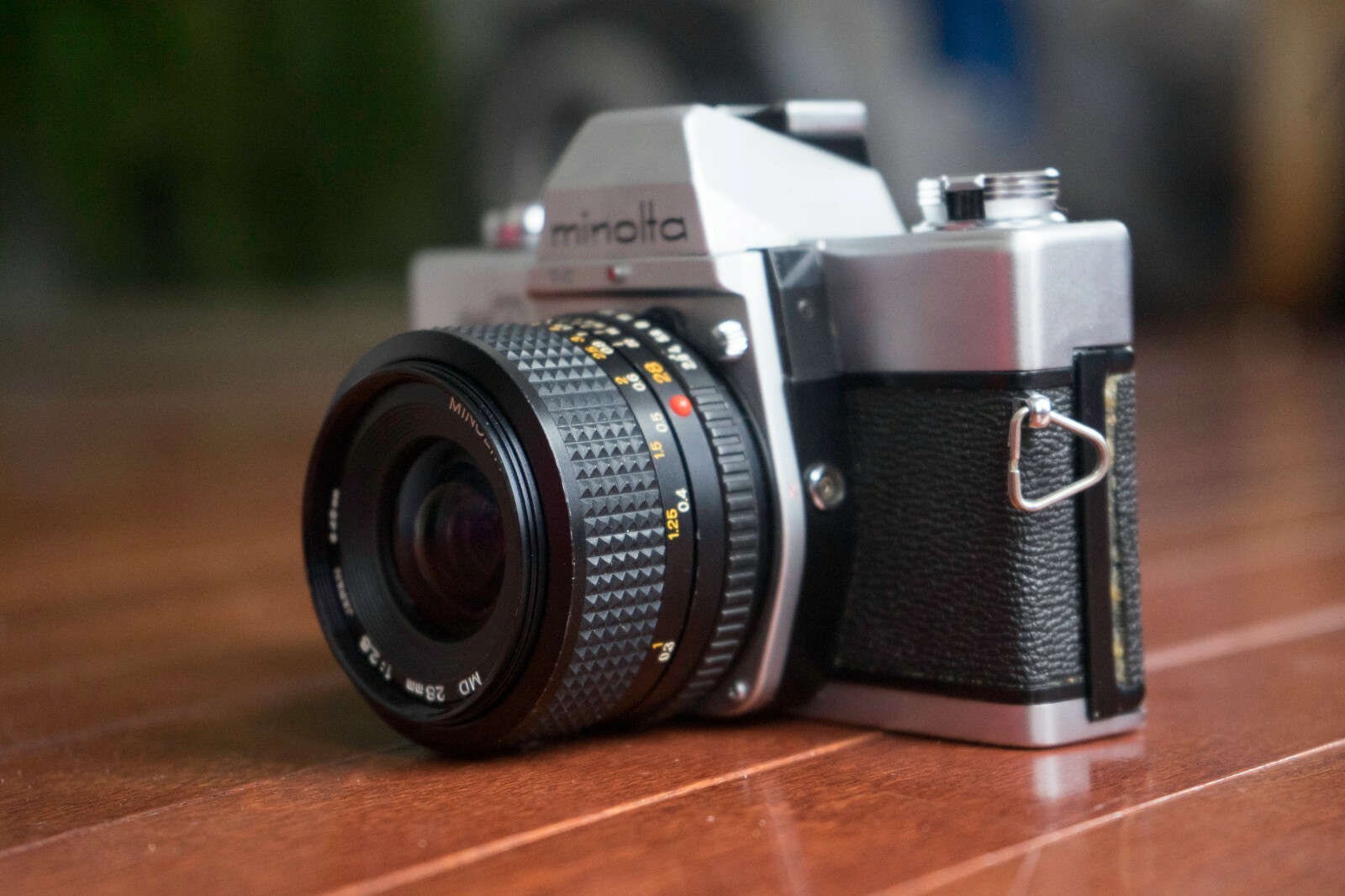 Minolta srt200 with MD 28mm 2.8 wide angle lens