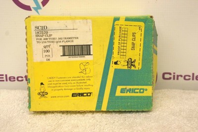 Caddy ERICO SC2D 187570 Snap Clip box of 89 *NEW* #2