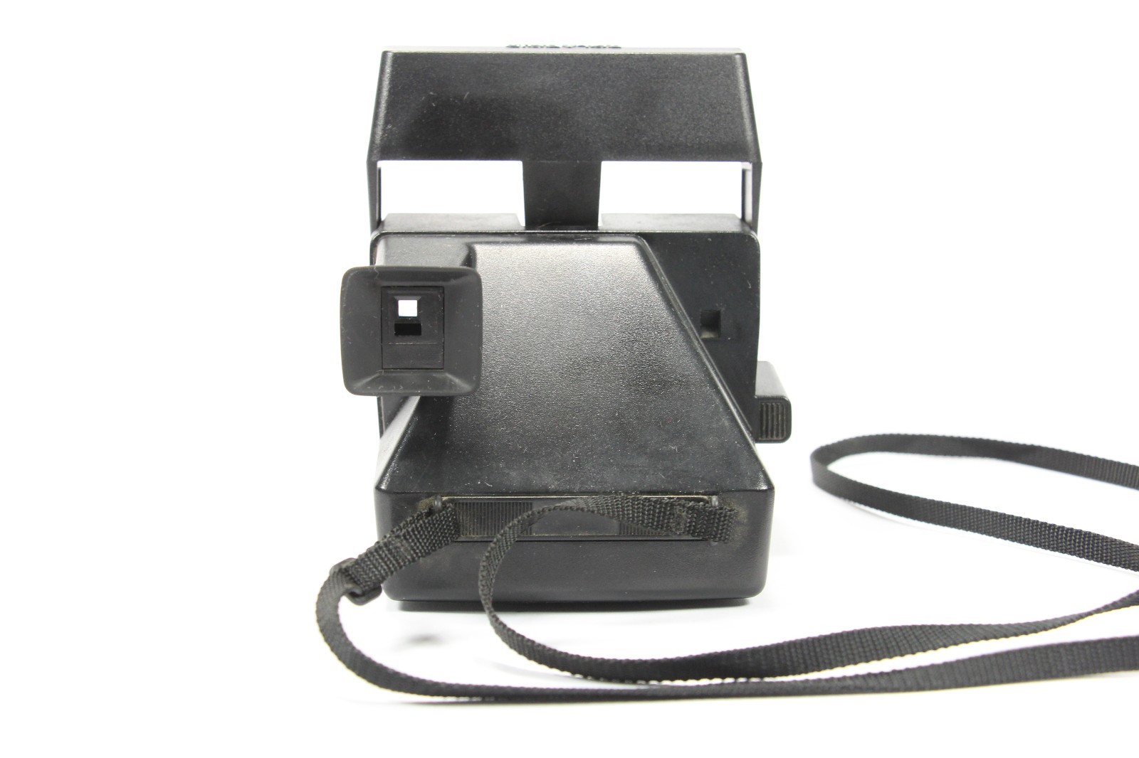 Vnt POLAROID SUN 600 LMS Land Camera Black Strap Eye Cup Clean USA Tested Works