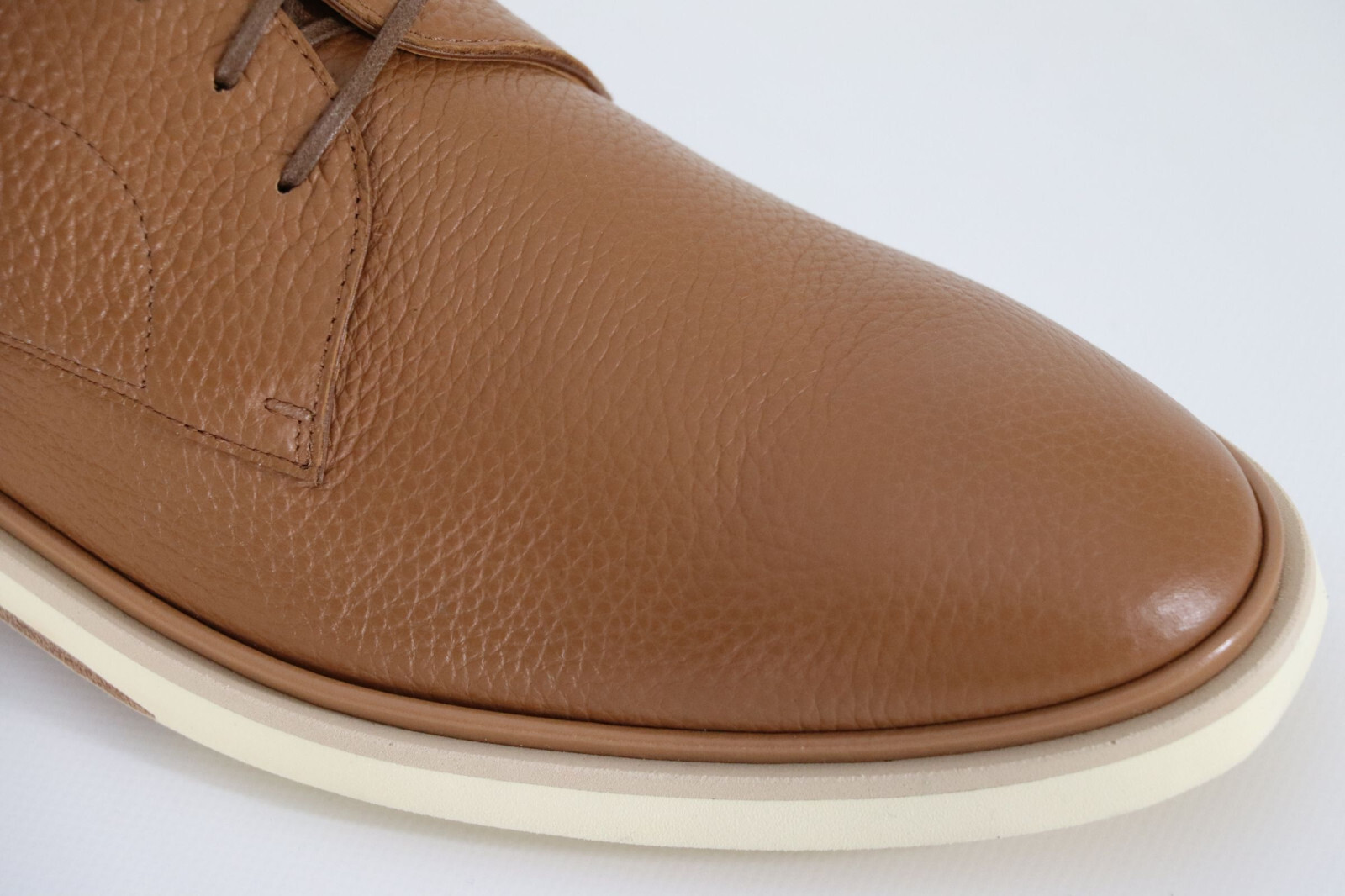 HUGO BOSS HUGO BOSS DRESS SHOES, MOD. JERRARD_DERB_GR, SIZE 42 / US 9, LIGHT/PASTEL BROWN