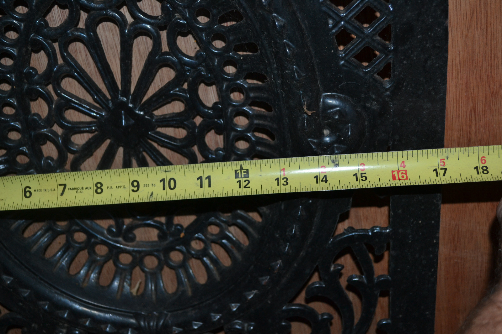 ANTIQUE CAST IRON FIREPLACE SURROUND SUMMER COVER ORNATE PARTS