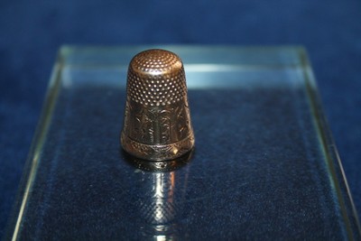Vintage Antique 14k Yellow Gold Sewing Thimble