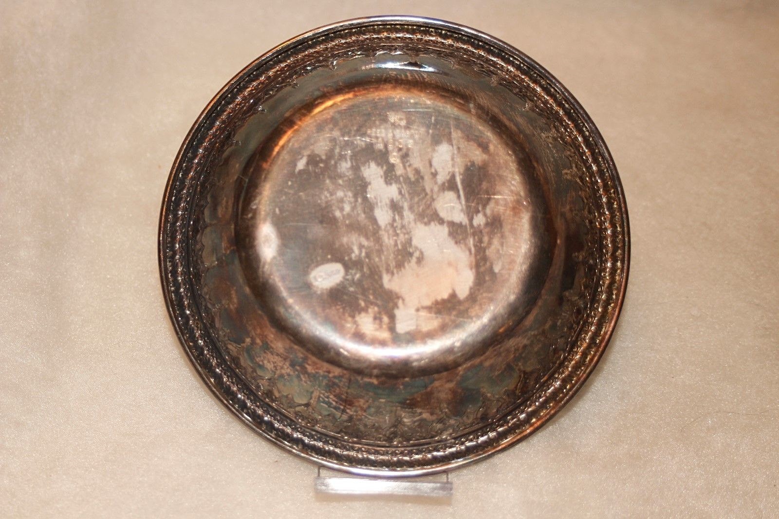 REED & BARTON ~ Silverplated Candy Bom Bom  Dish 1202 *EXCELLENT COND.