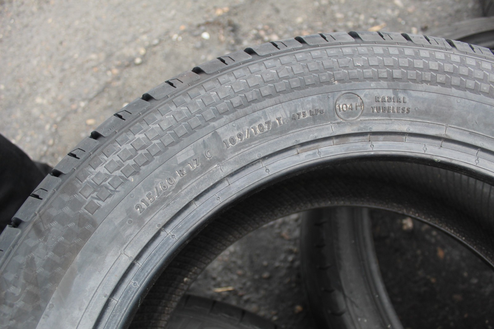 New 215 60 17C Continental, VanContact, 109/107T x1 Single Tyre (F1_tyres) L3663