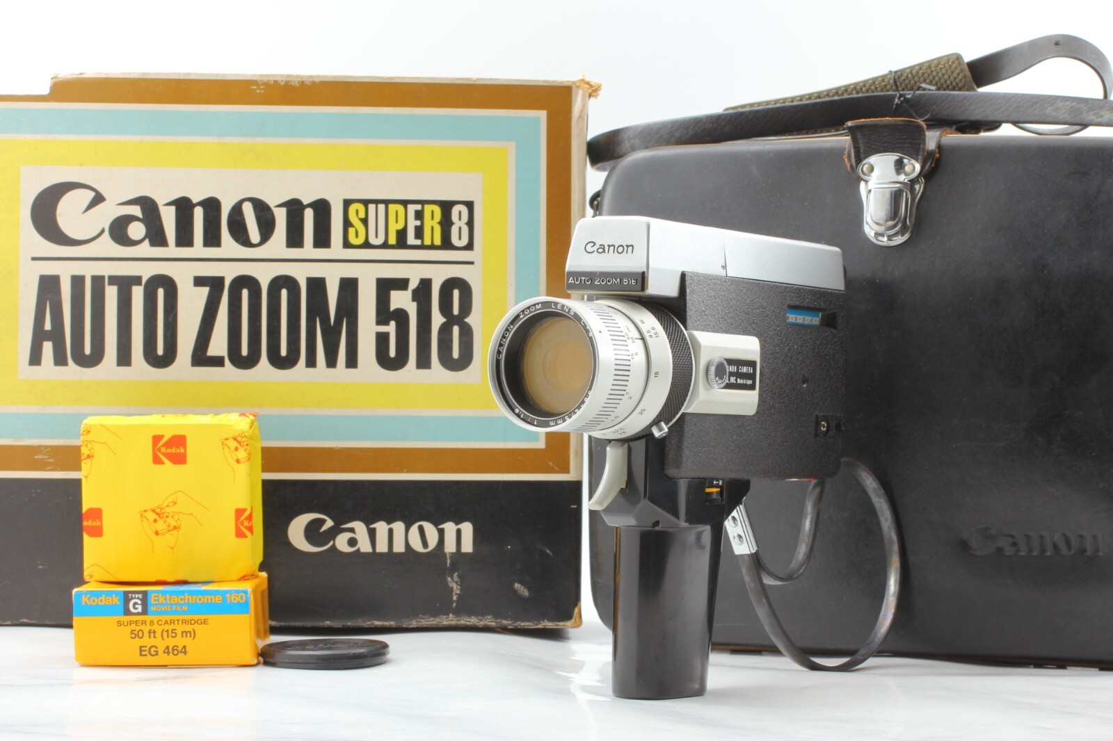 <完動品> Canon AUTO ZOOM 518 SUPER8 8mm Exc+5 w/Strap] Canon Auto Zoom 518 SV Super8 8mm Film Movie