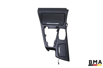 BMW M5 F10 DCT Leather Center Console Cup Holder Trim 2013 - 2016 Oem
