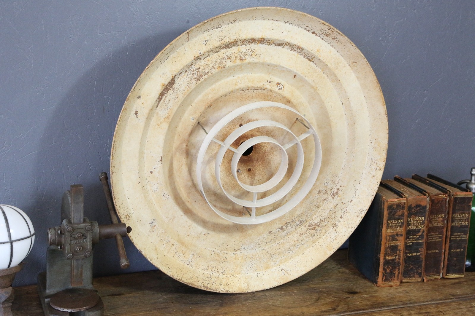 Vintage Wilmot Castle Ceiling Light Fixture Space saucer kitchen island lamp 30