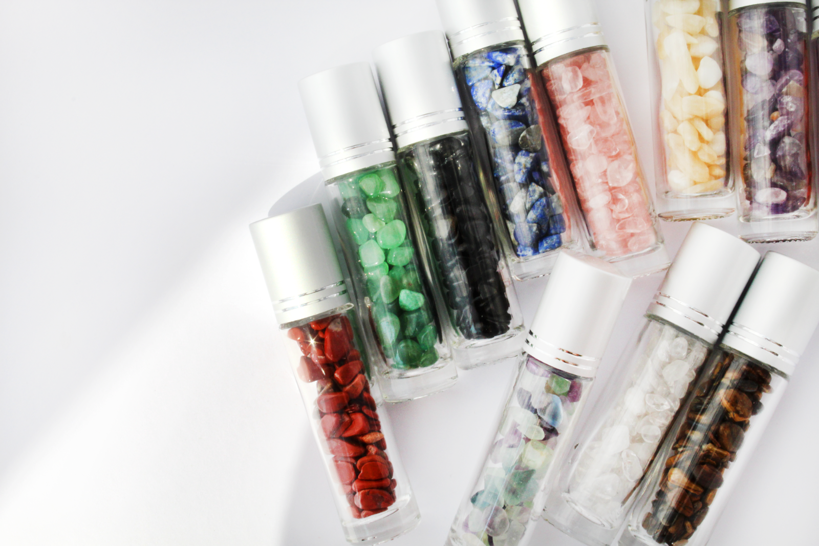 Plantlife Stone Roller Bottles: Gemstone Bottles for Everyday Use & DIY Projects
