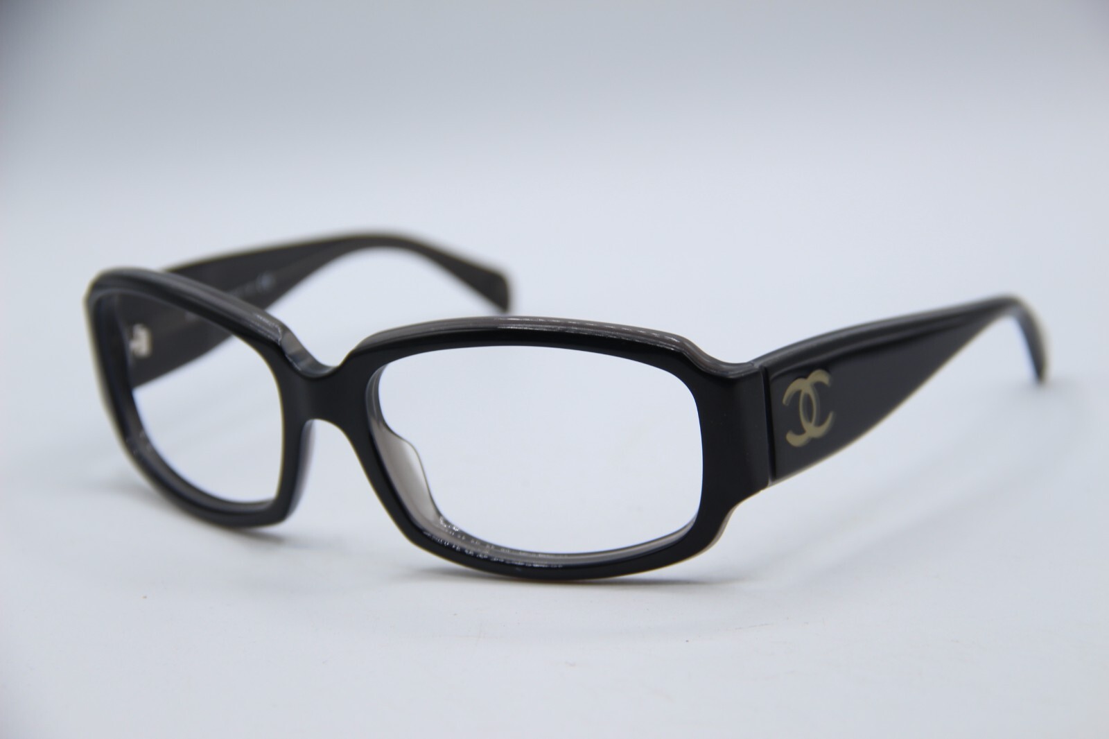 CHANEL CH 5144 C. 1137/3F BLACK GREY CLEAR AUTHENTIC