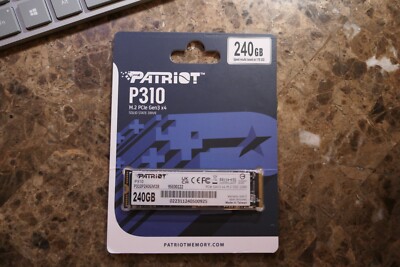 Patriot P310 240GB Internal SSD M.2 2280 PCIe NVMe 1.3 Gen3 x4 SmartECC 1700MB/s