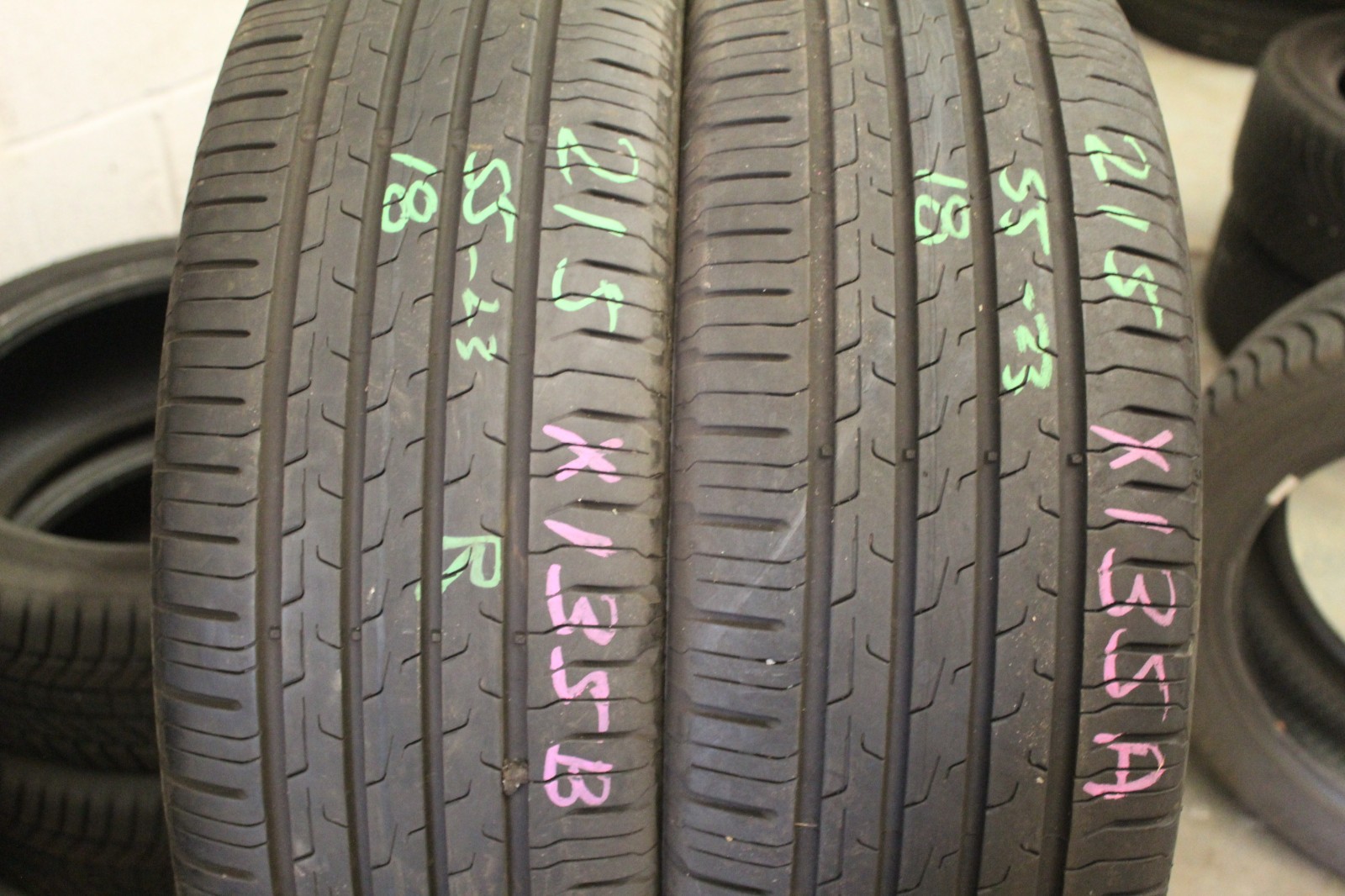215 55 18 Continental, Eco Contact 6, 95T, x2 A Pair 5.8mm (F1_tyres) X135