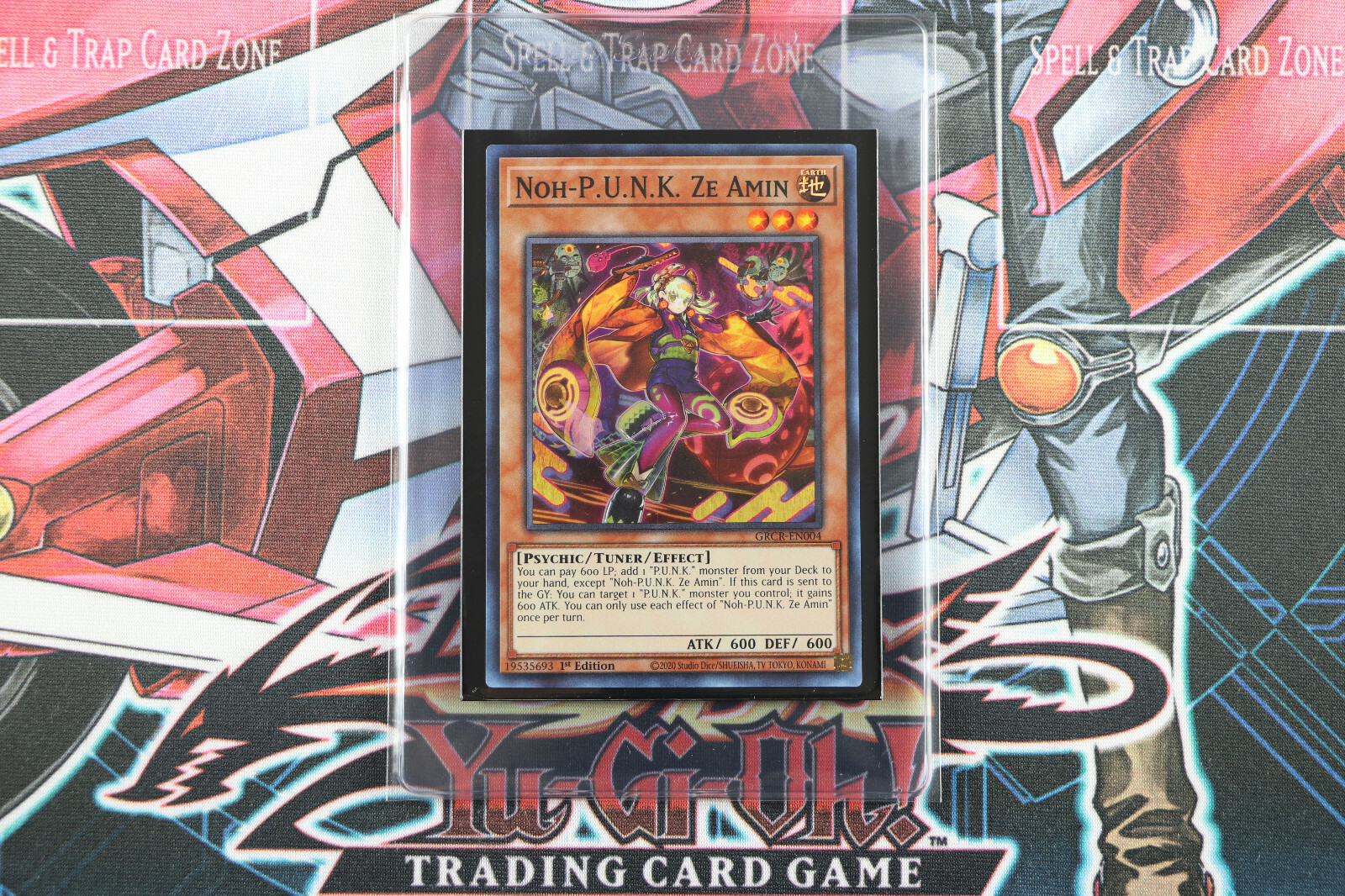 YuGiOh Noh-P.U.N.K. Ze Amin GRCR-EN004 1ST Edition Super