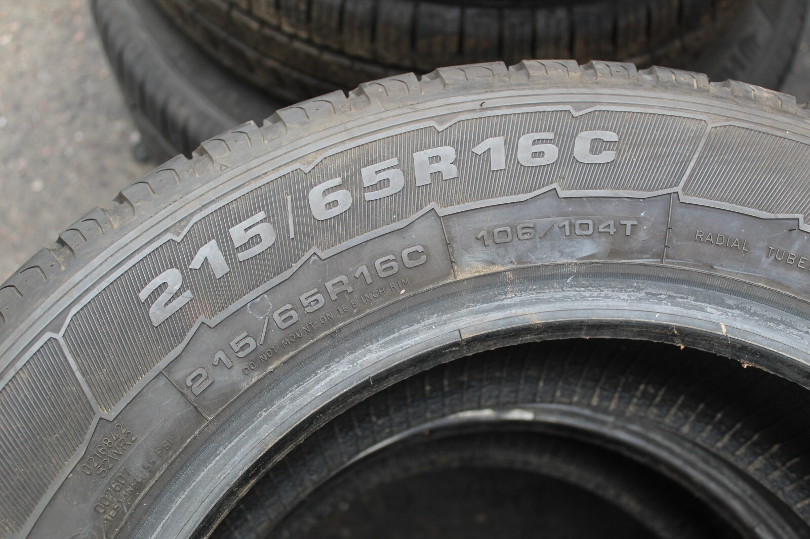 215 65 16C Goodyear, Marathon Cargo, 106/104T x2 A Pair 7.7mm (F1_tyres) L2864