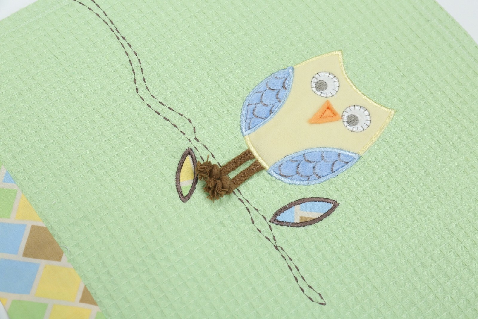 Laugh Giggle & Smile Mod Owls Window Valance for Baby Bedding Decoration