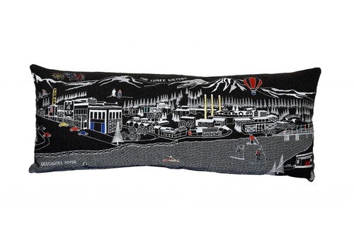 Декоративная подушка для поясницы 35 Black Bend Nighttime Skyline