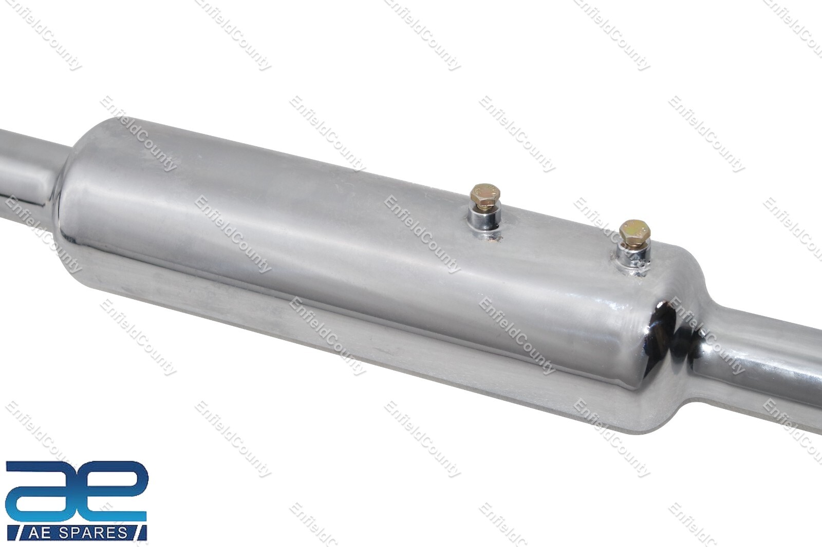 Fits Royal Enfield Classic 350 500cc Exhaust Silencer + Baffle Chrome Plated  