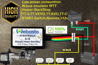 Webasto W-bus module S-10 Аutonomous, TT-V,TT-VEVO,TT-EVO,TT-C