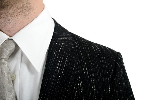 Pre-owned Hugo Boss "nestro3/byte1" Men's Slim Striped Two Button Suit In Multicolor