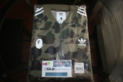 bape x adidas adicolor track top olive cargo