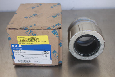 NEW EATON CROUSE HINDS CGB7917 STRAIN RELIEF CORD CONNECTOR 2.5'' HUB