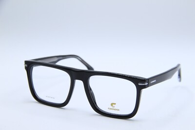 NEW CARRERA 312 807 BLACK SILVER AUTHENTIC FRAMES EYEGLASSES 54-19