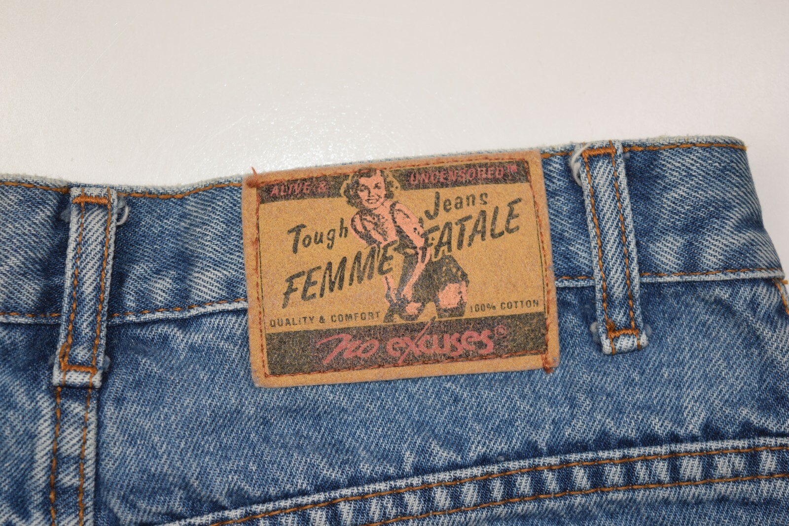 Medium Wash Denim Button Fly 26x27 