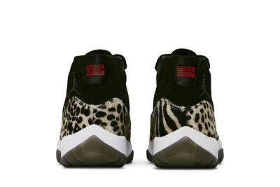 Pre-owned Jordan Air  Air  11 Retro 'animal Instinct' Ar0715-010 Women's Shoes In Black/gym Red/sail/white