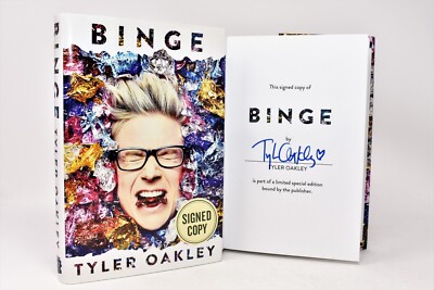 SIGNED 1/1 Binge by Tyler Oakley (2015, Hardcover, Autographed)