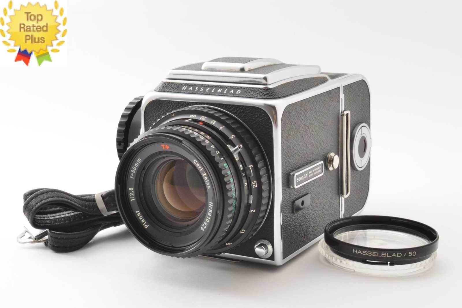 Top Mint w/ Strap】 Hasselblad 500C/M CM Planar C T* 80mm F2