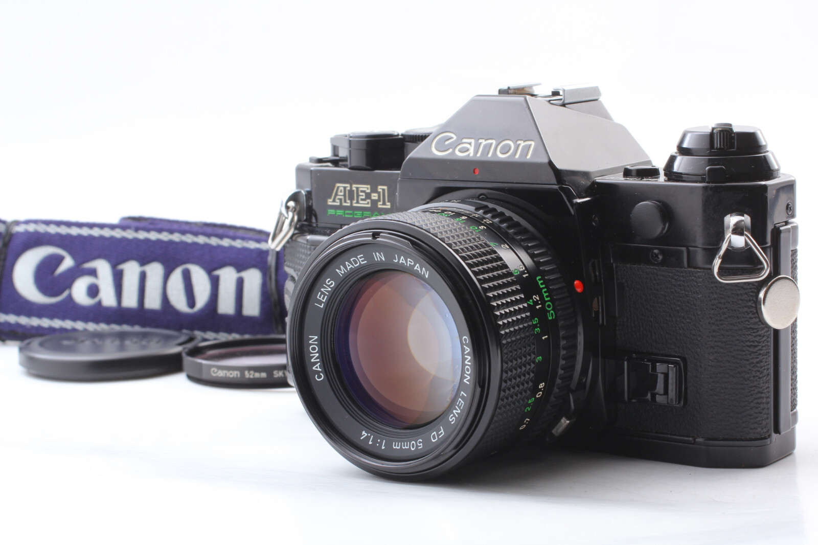 【美品】 Canon AE-1 PROGRAM / NEW FD 50mm N MINT] Canon AE-1 P Program Film Camera New FD NFD 50mm f