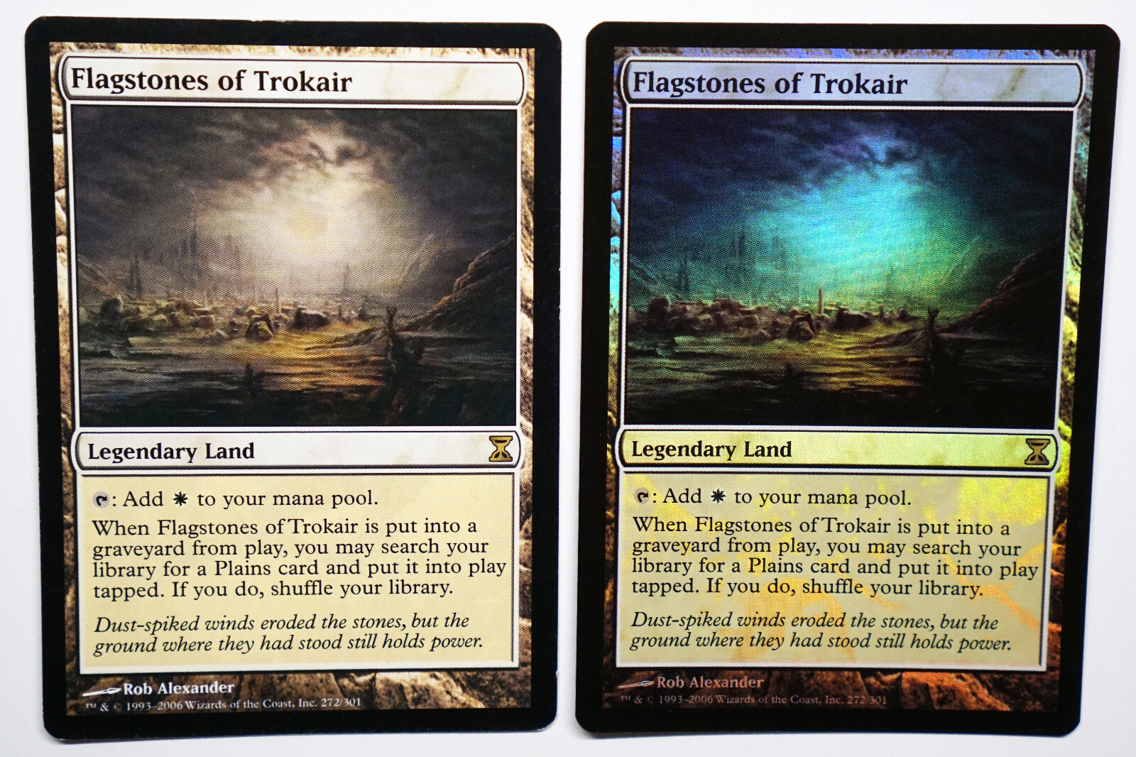 MTG 2X Flagstones of Trokair (1X FOIL) ~ NM ~ Rare Legendary
