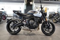 Triumph Trident 660, 2026, Snowdonia White. IN STOCK NOW only £8095. 